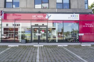 devanture magasin funeraire guerin